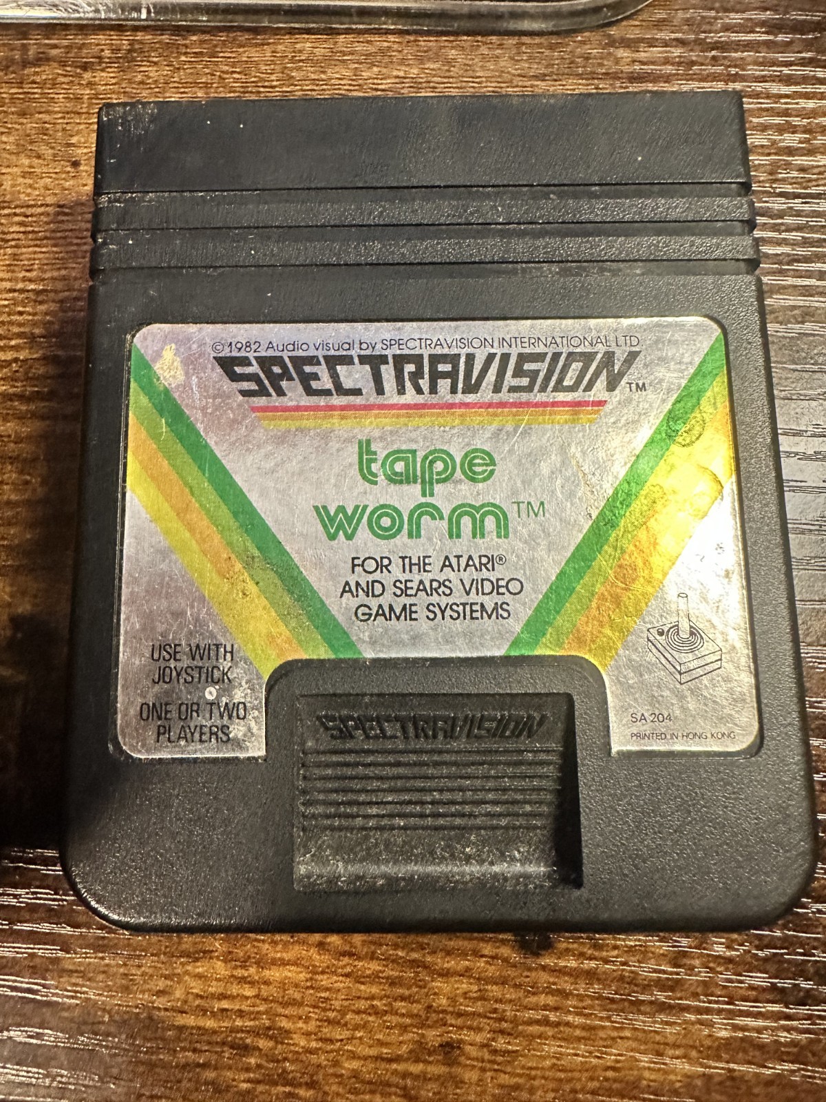 TAPE WORM Cartridge Spectravision 1982 Atari 2600