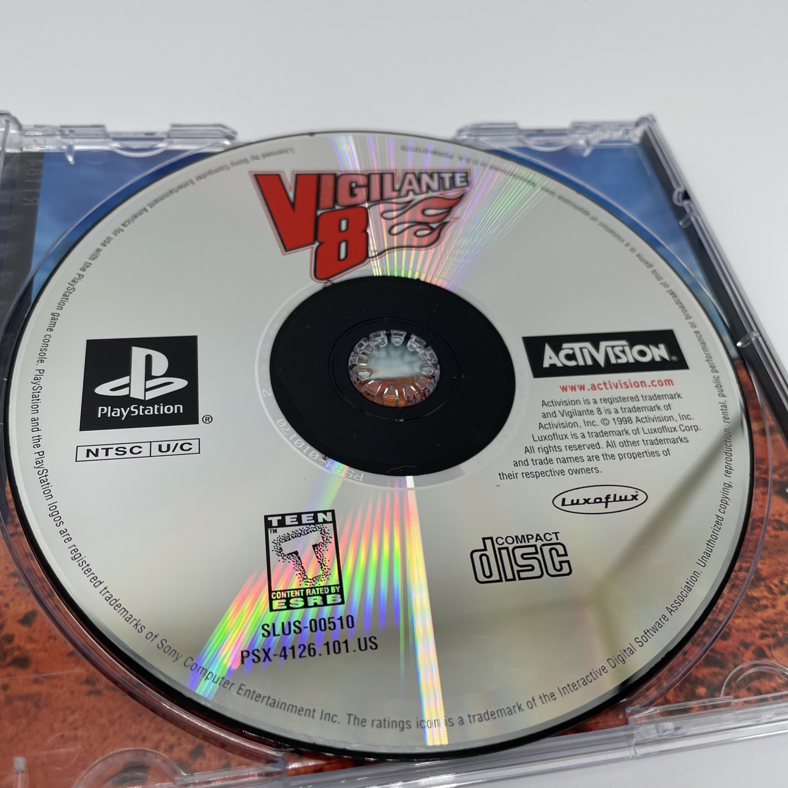Vigilante 8 PS1 PlayStation 1 Complete CIB + Registration Card Black Label