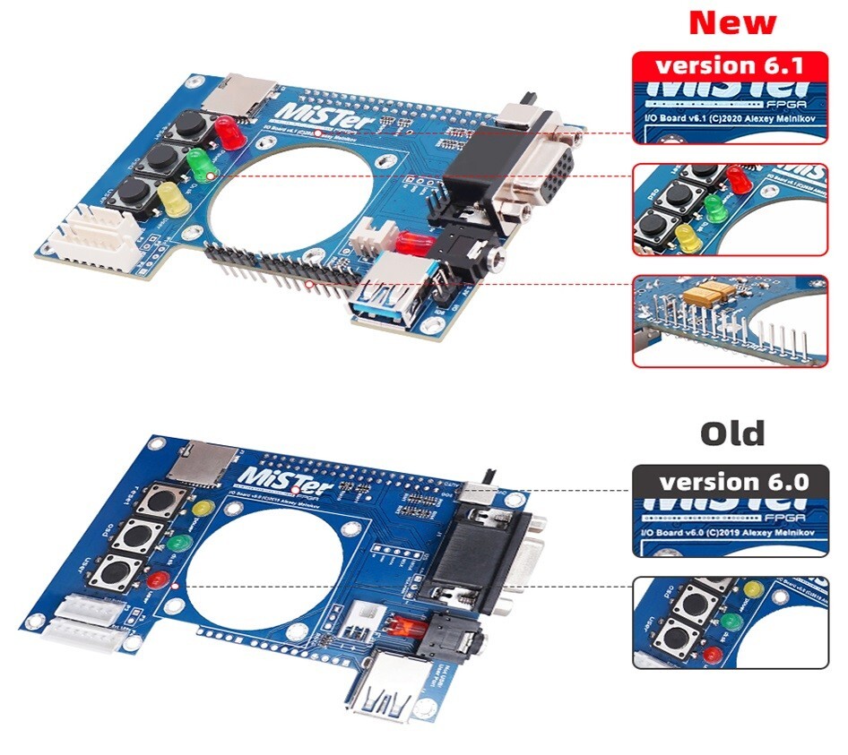 Mister FPGA Metal Case + 128MB SDRAM + IO VGA + HUB + Fan for Terasic DE10-Nano