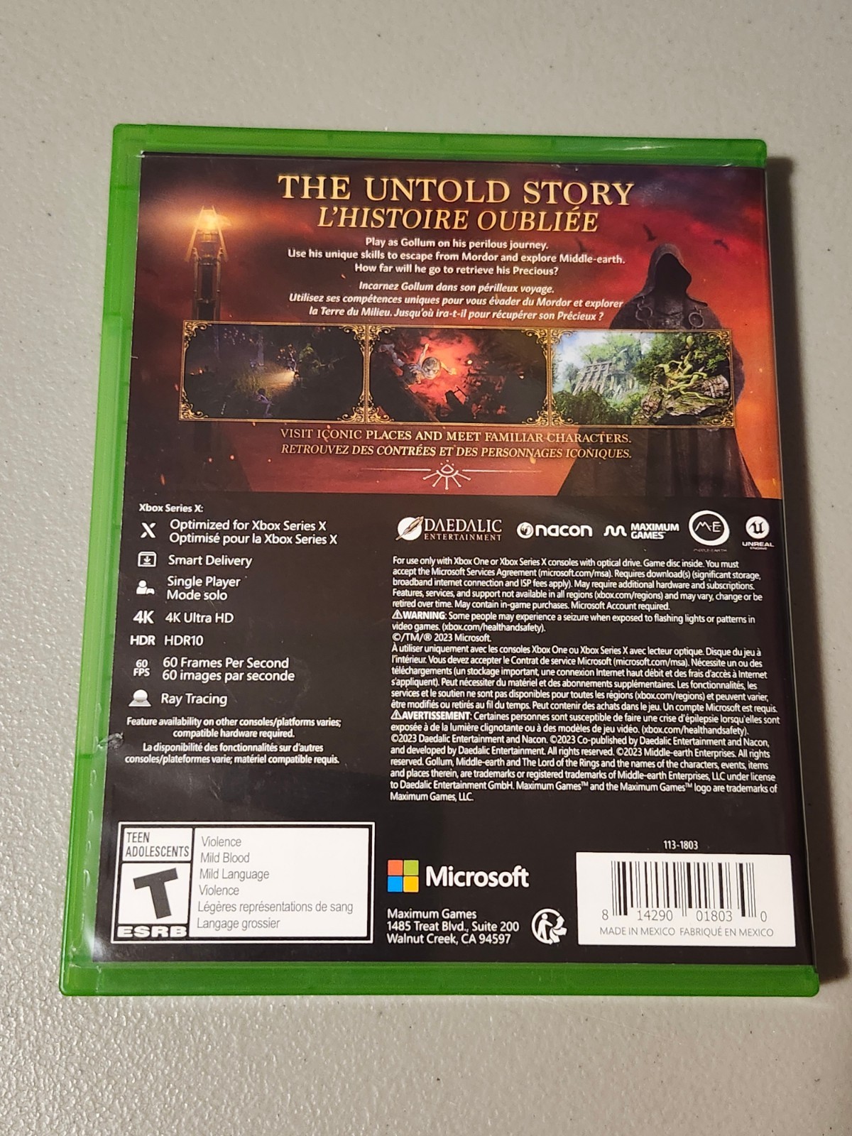 Lord of the Rings Gollum Xbox Series X/Xbox One