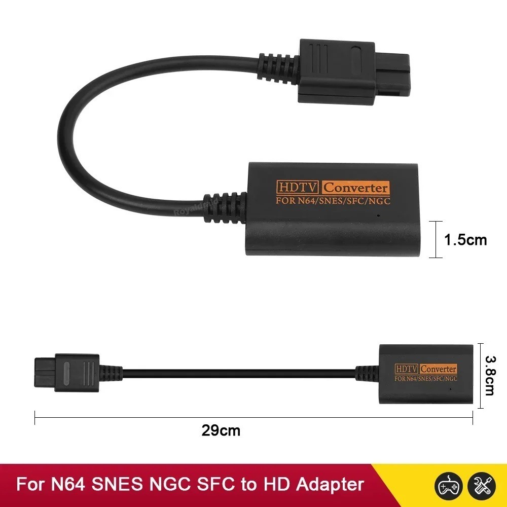 N64 To HDMI Converter Adapter HD Link Cable For Nintendo Gamecube Super SNES USA
