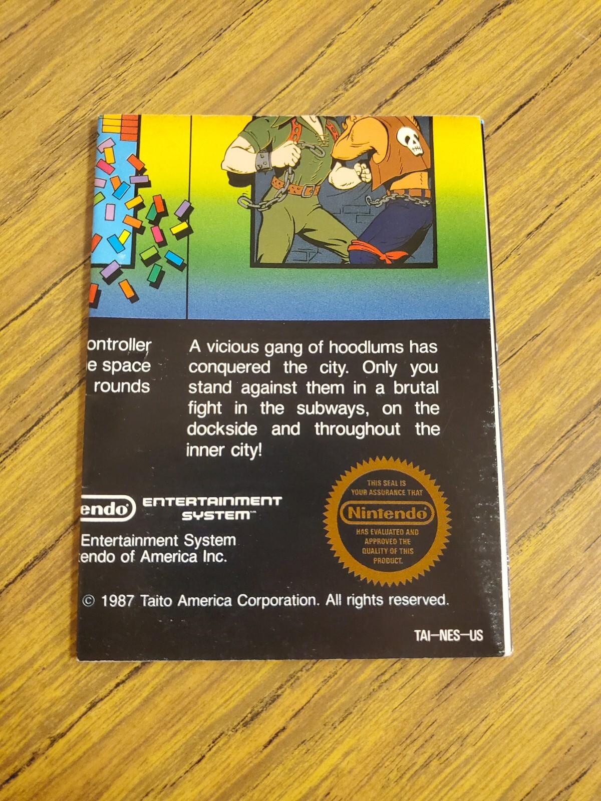 Taito Nintendo NES 1990 Fold Out Insert Advertisment TAI-NES-US