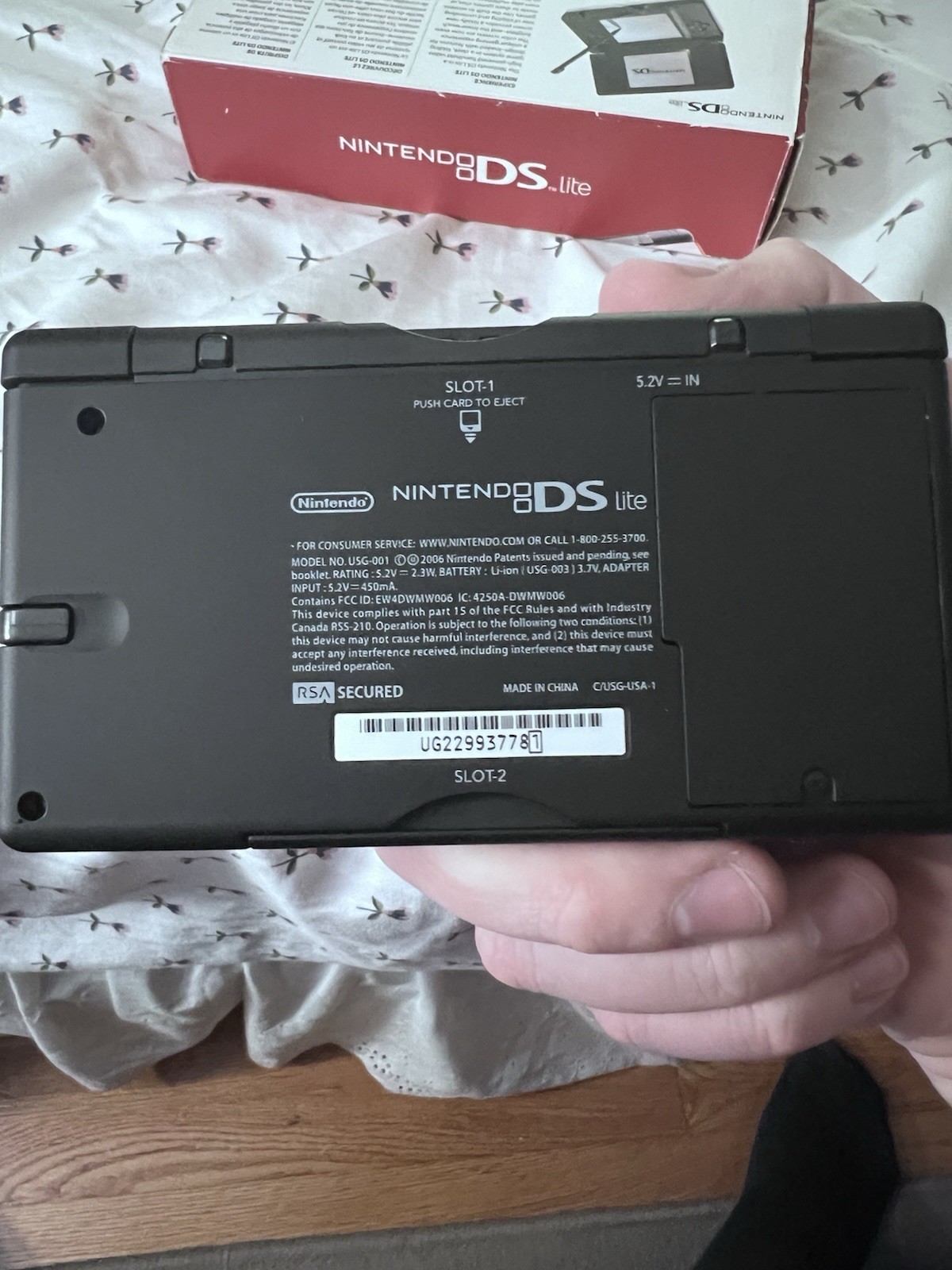 Nintendo DS Lite Red/Black Complete in Box (TESTED/WORKS)