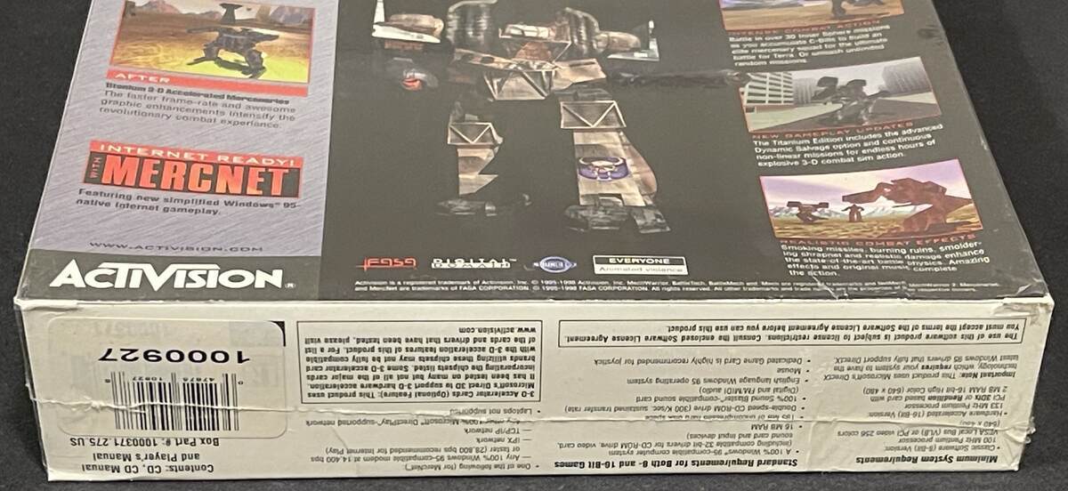 MECHWARRIOR 2 MERCENARIES TITANIUM EDITION SEALED BIG BOX PC GAME BATTLETECH