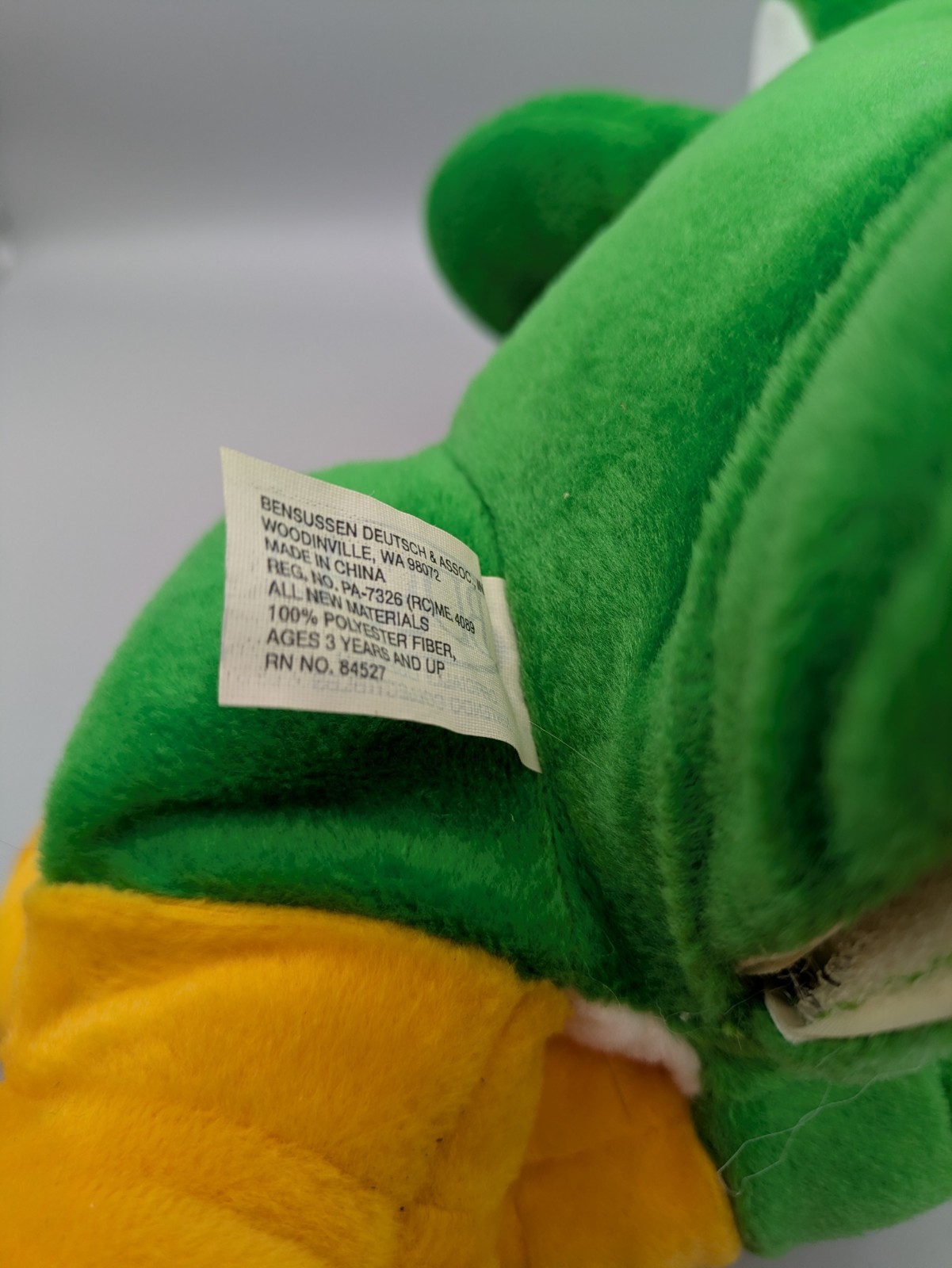 Yoshi BD&A Talking Plush Nintendo 64 Collectible 1998 Sound Working