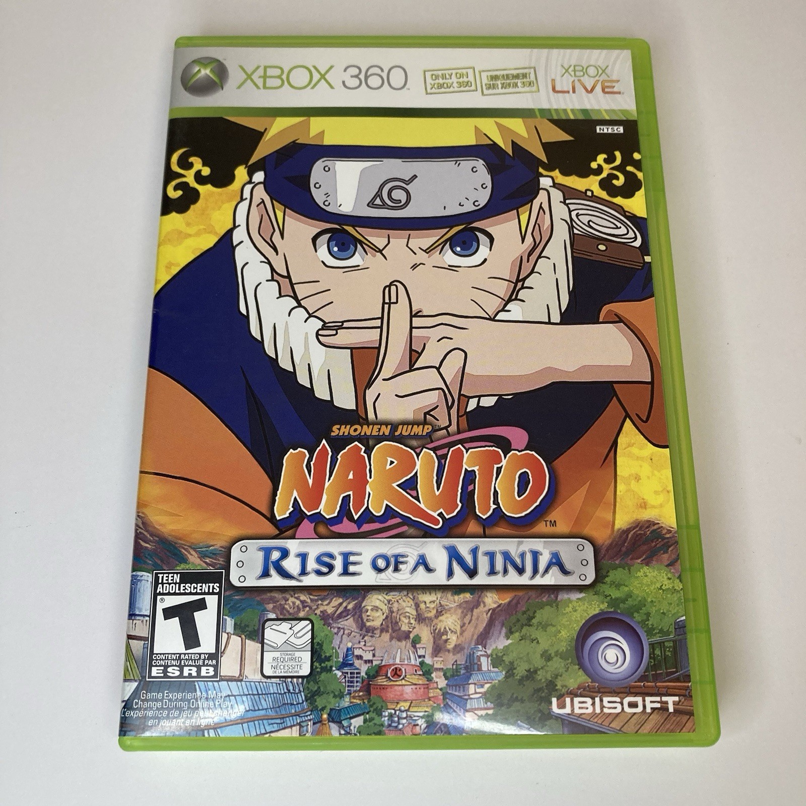 Naruto Rise of a Ninja Xbox 360 Game Complete CIB NTSC Microsoft Authentic
