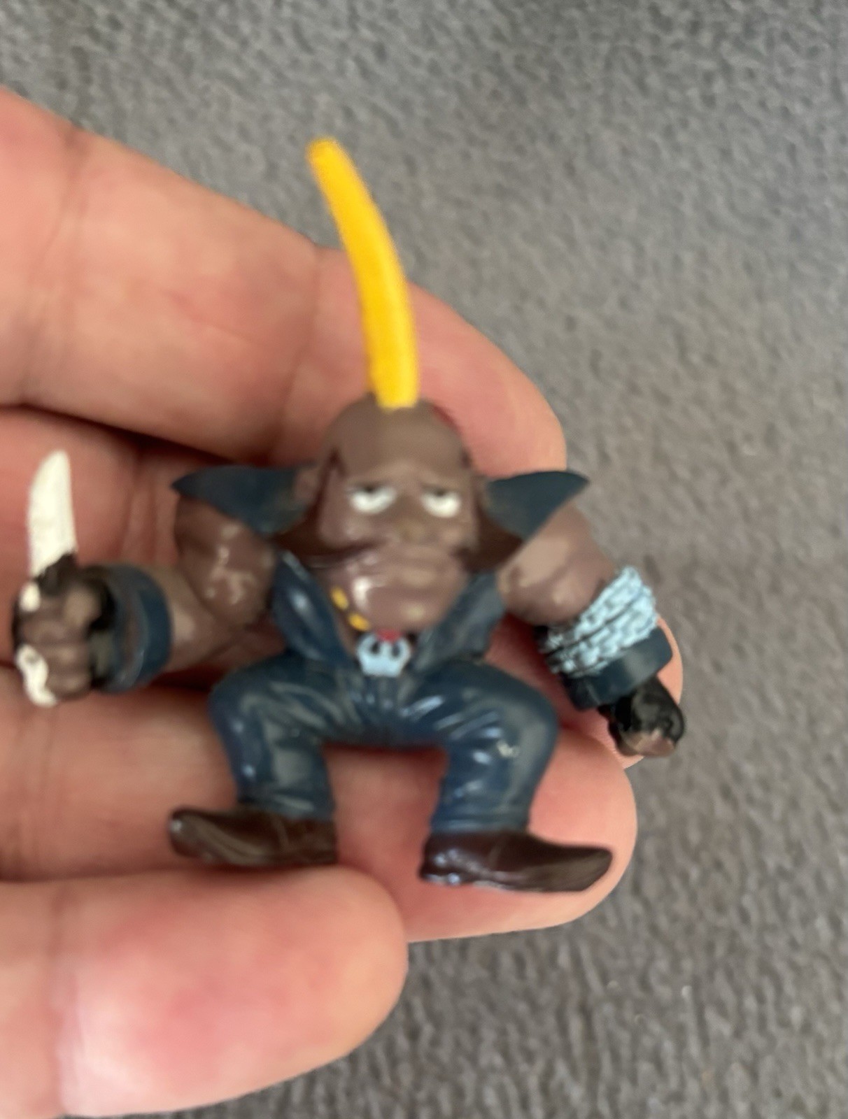 Capcom Street Fighter Birdie Figure Bandai Vintage (not A Keychain)