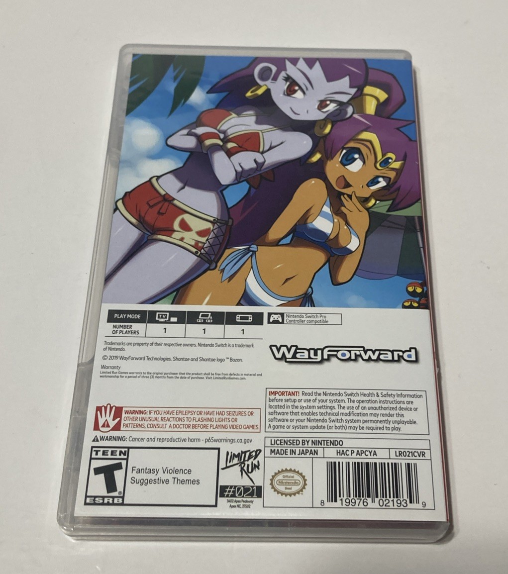 Shantae and the Pirate’s Curse – Limited Run Games #021 – Nintendo Switch