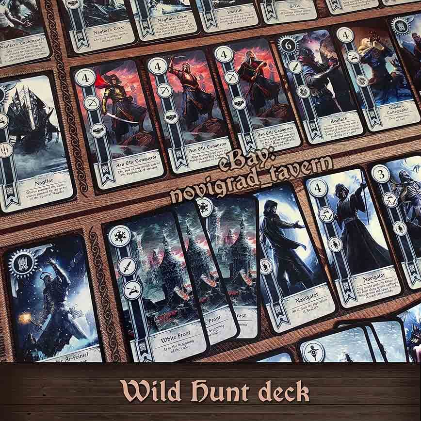 Gwent cards 2.0 – Witcher – 5 custom decks – Wild Hunt Toussaint Redania Velen