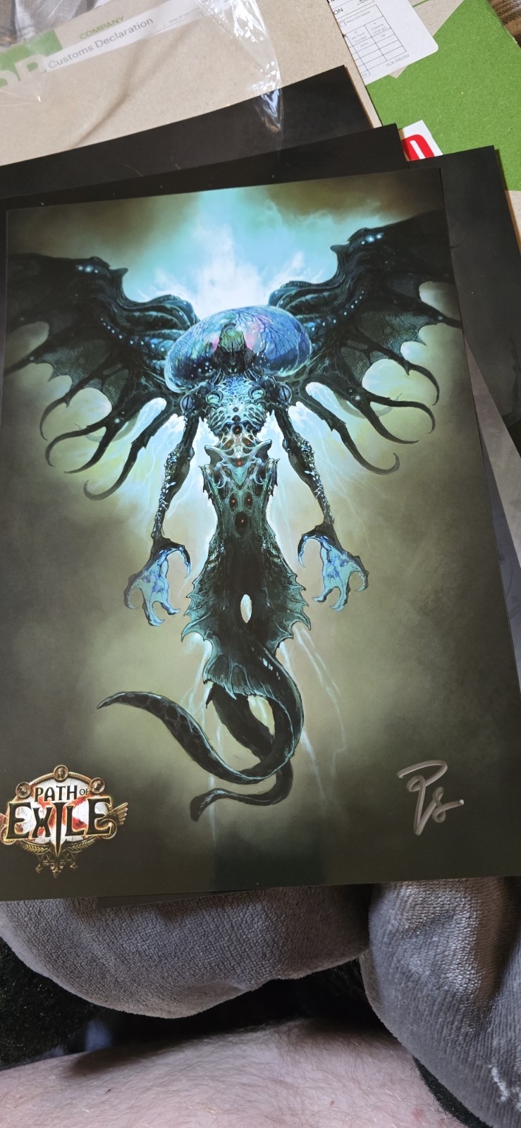 Path of Exile 2023 Signed Art Prints (5) Hybrid Set.