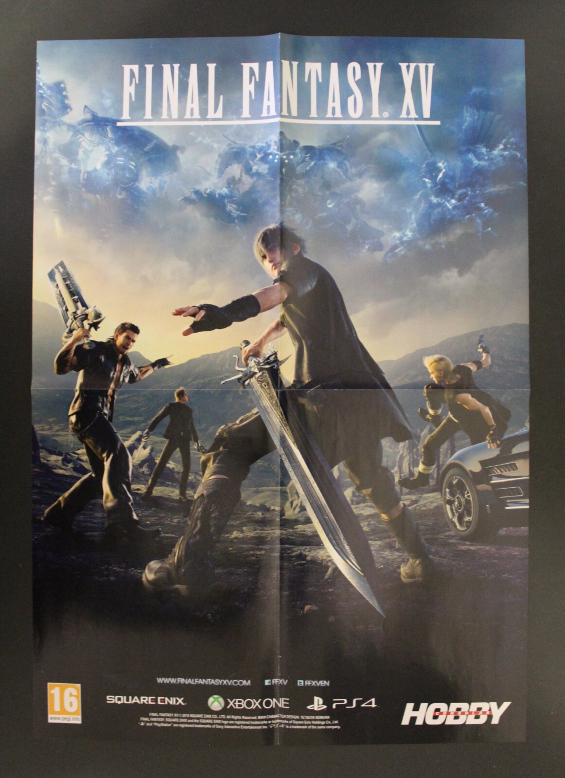 2016 FINAL FANTASY XV + GEARS OF WAR 4 Double-Sided Poster 21.25″ x 15″ Spain