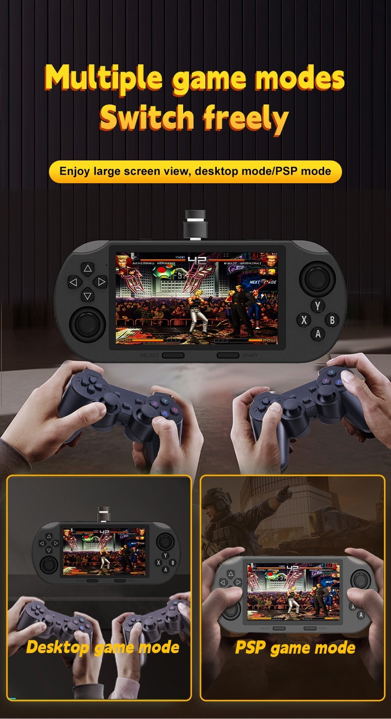 Popular Handheld Retro Gaming Console,Video Emulator Console IPS With 20000 Game