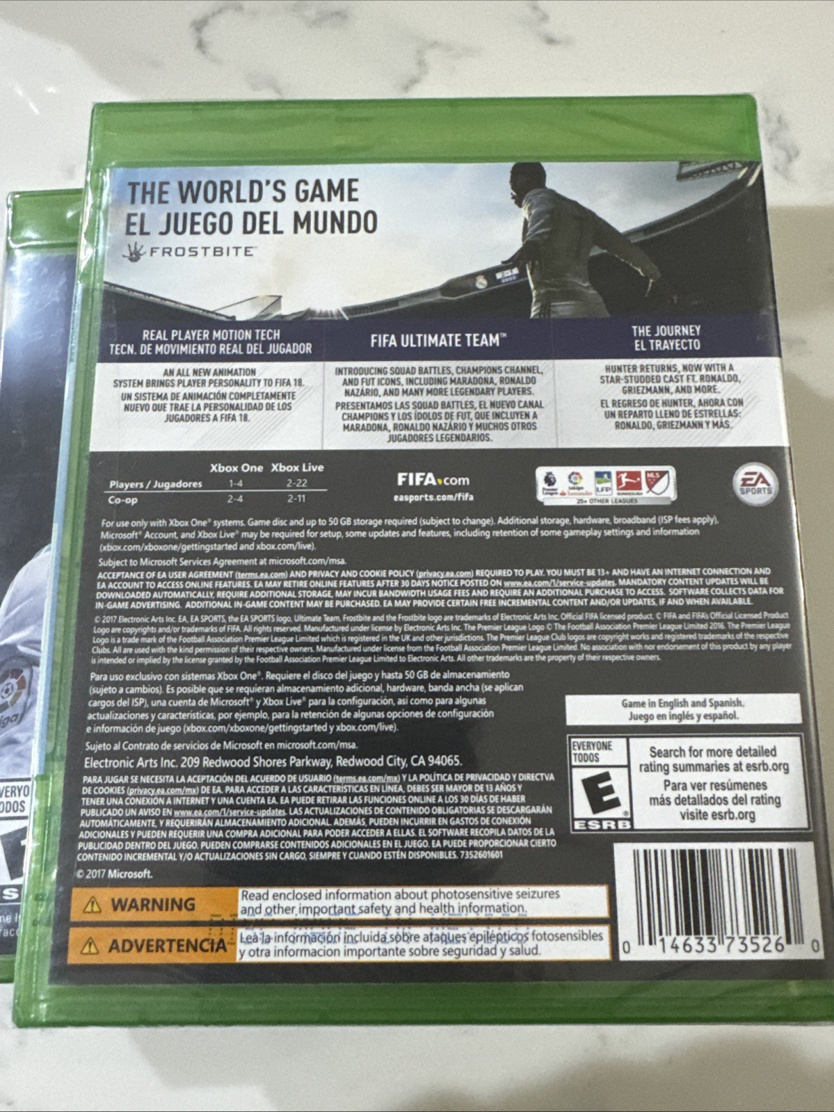 FIFA 18 Standard Edition Microsoft XBOX ONE New With Factory Seal
