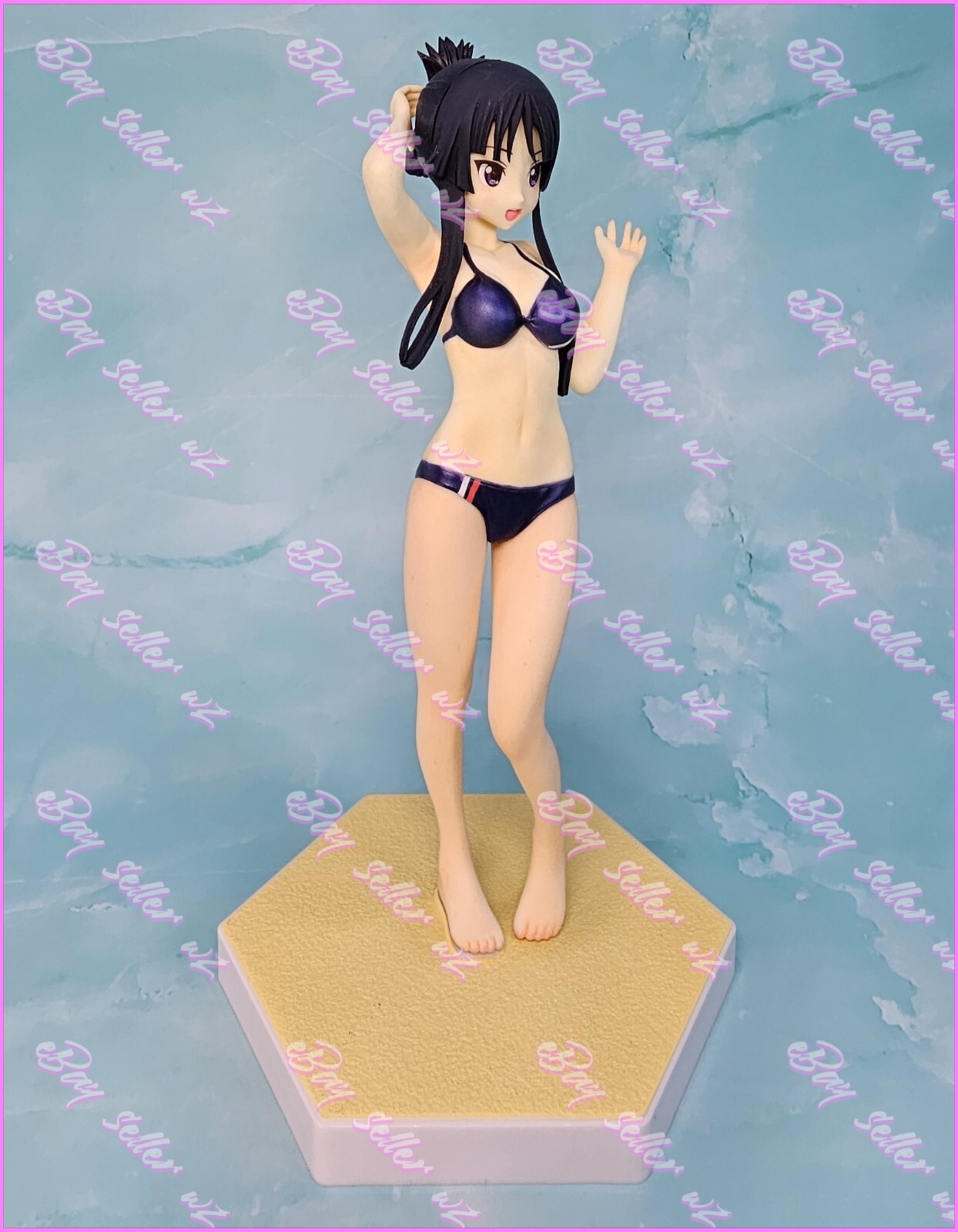 Mio Akiyama Beach Queens 1/10 Scale PVC Figure Bikini Swimsuit Wave Band K-On