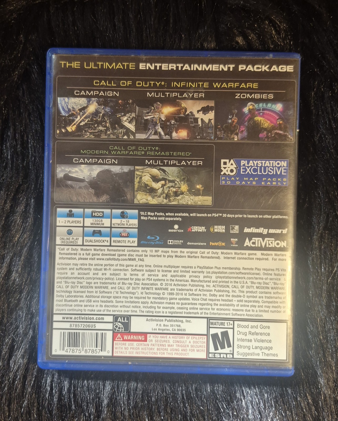 Call of Duty: Infinite Warfare Legacy Edition PS4 (No digital code for MWR)