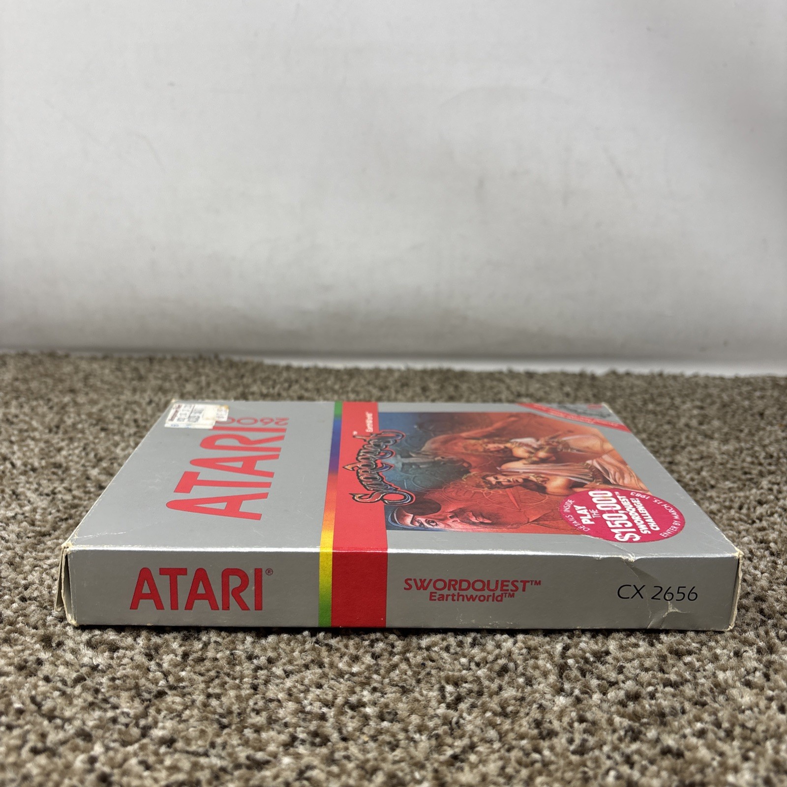 Swordquest EarthWorld, CX2656, Atari 2600, Atari 1982, CIB, Tested
