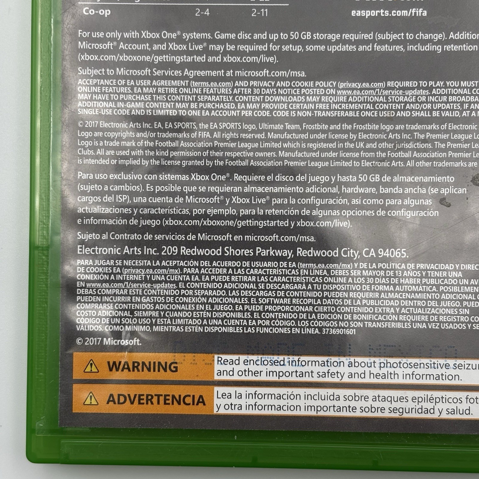 FIFA 18 Ronaldo Edition Microsoft Xbox One Video Game Sports Soccer Football