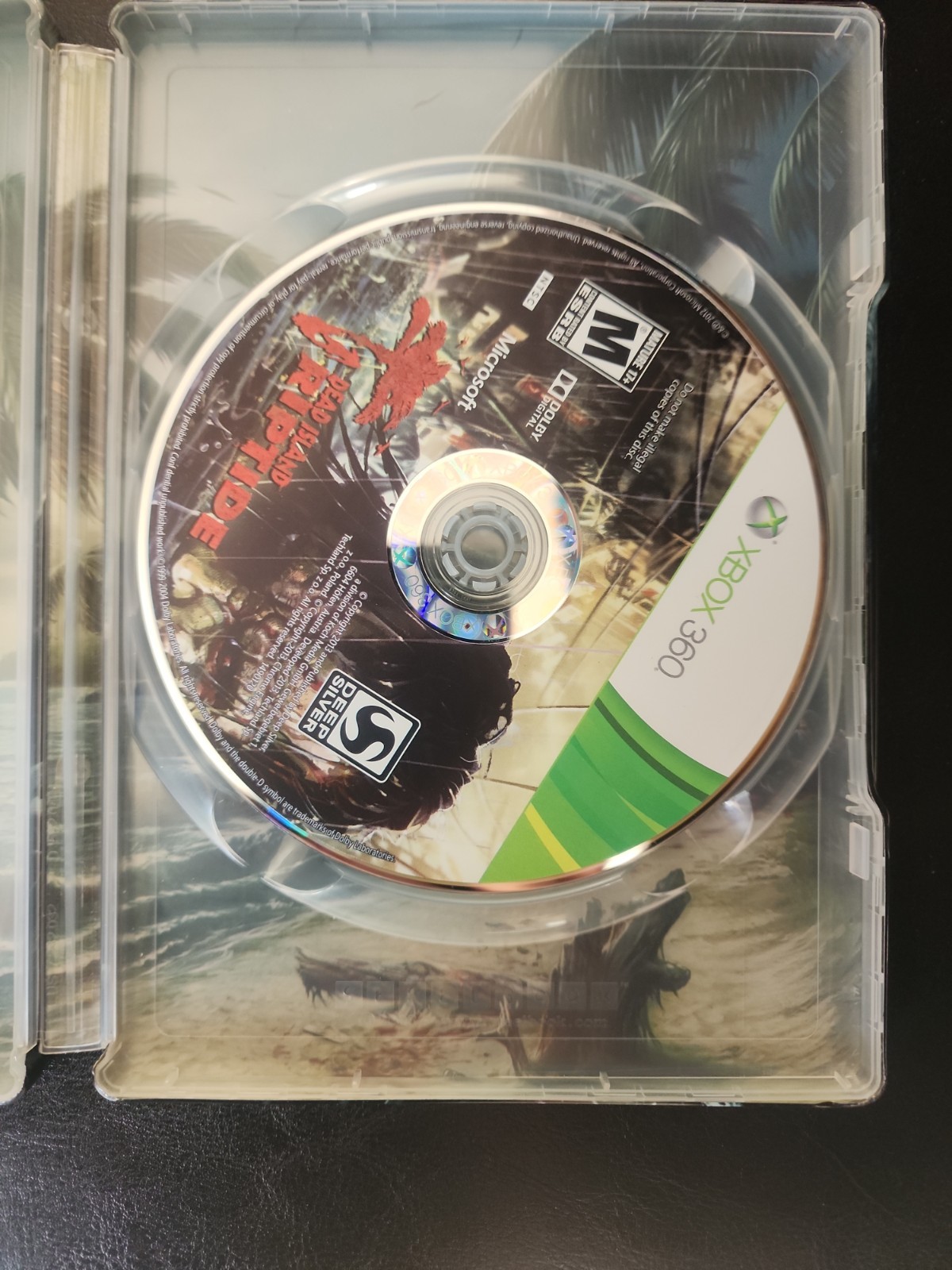 Dead Island: Riptide – Collector’s Edition SteelBook (XBOX 360, 2013) Clean Disc
