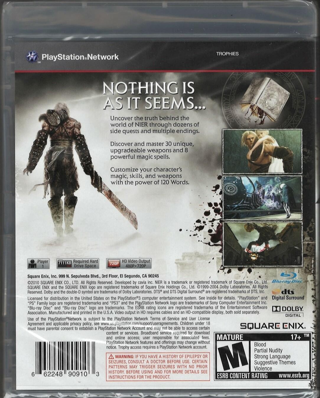NIER PS3 (Brand New Factory Sealed US Version) Playstation 3