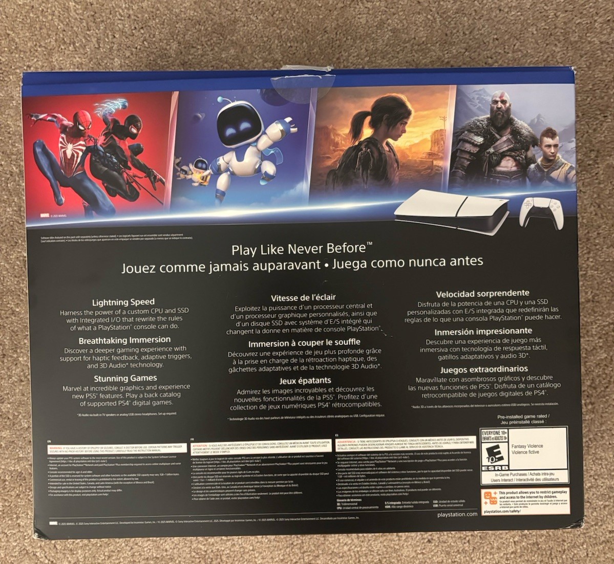 Sony PlayStation 5 Digital Edition 825GB 4K Wi-Fi 3D Audio Blu-Ray CFI-2115