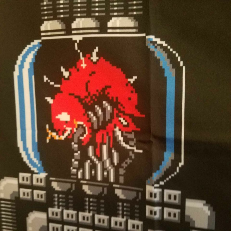 5 foot long Metroid tapestry Mother Brains Lair – Nintendo Samus vs Mother Brain