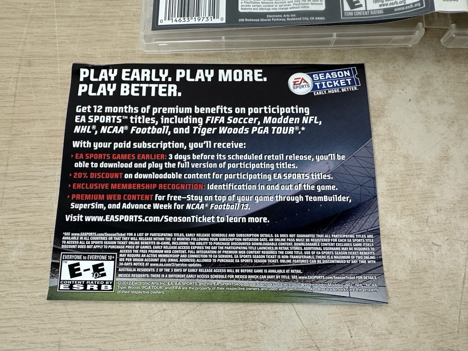 NCAA Football 13 – PlayStation 3, PS3 – CIB Complete w/ Manual & Insert – Tested