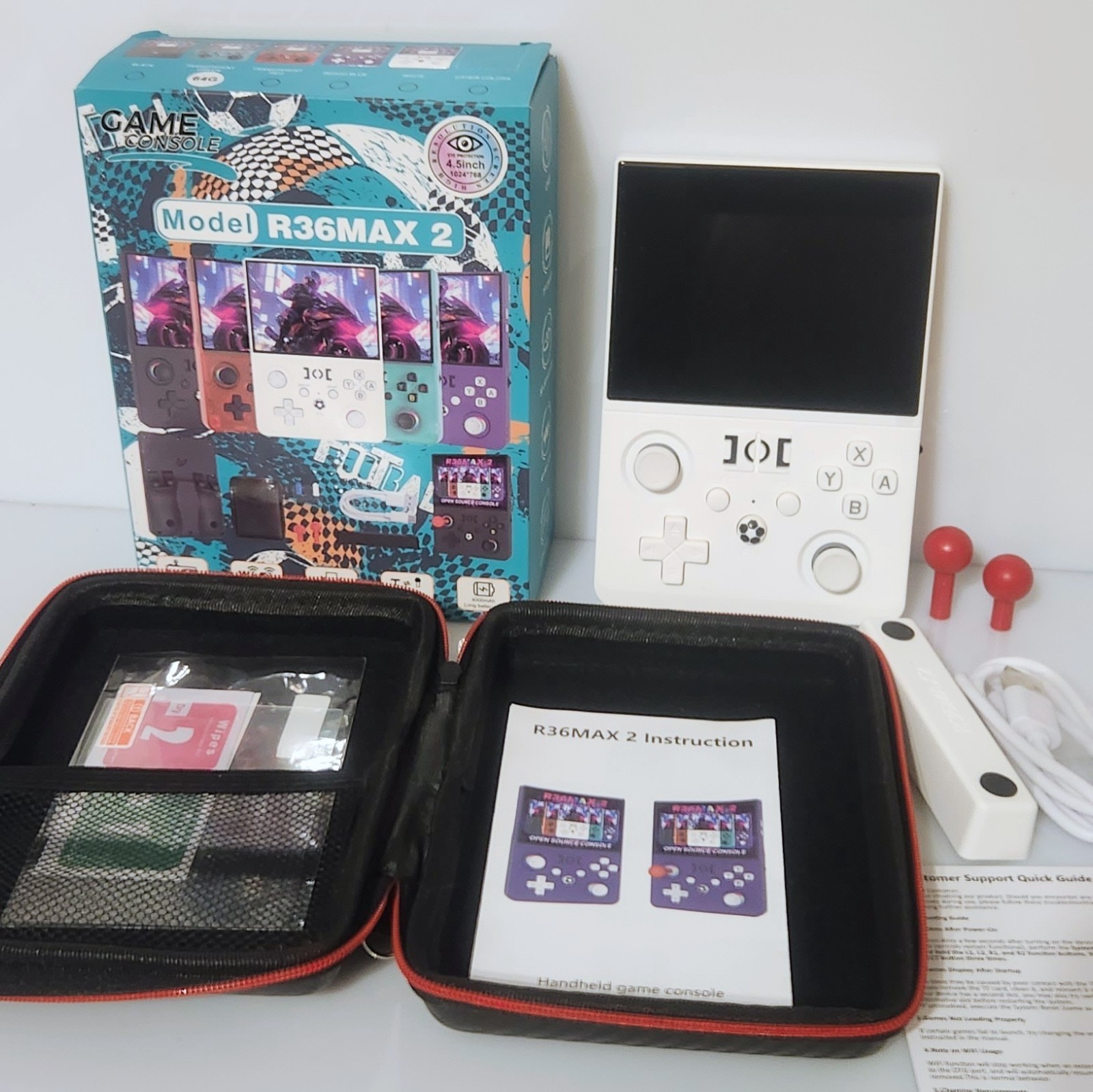 R36MAX 2 Custom Rom Set!!(read) Handheld 4.5 Inch Screen Game Console Classic