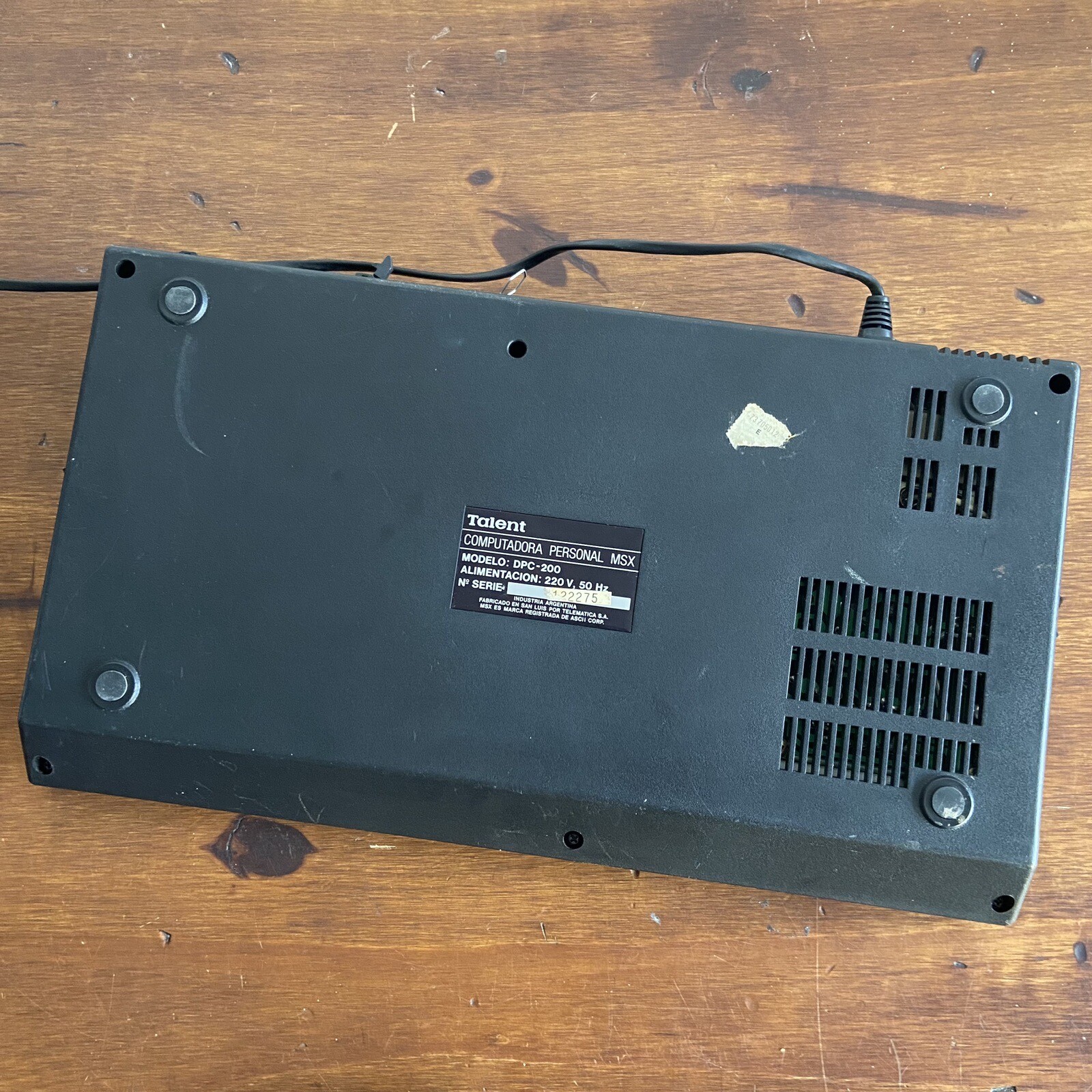 Talent Personal computer MSX DPC-200 Argentina RARE