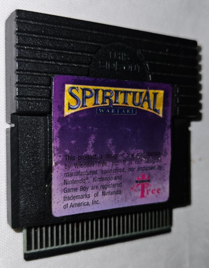 Spiritual Warfare Cartridge Only Authentic Nintendo Game Boy Wisdom Tree Gameboy