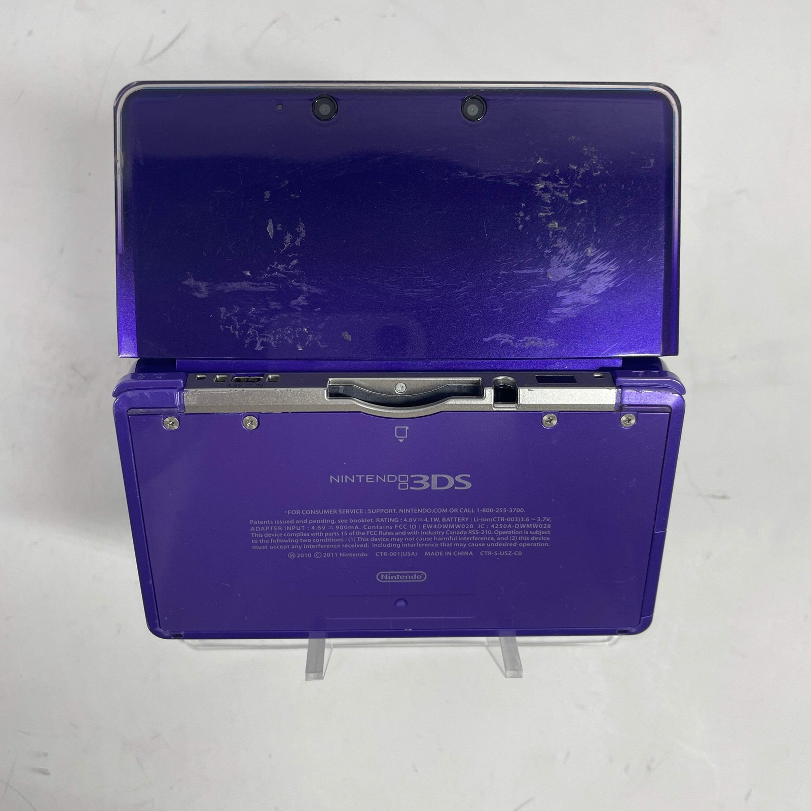 Nintendo 3DS Handheld Game Console Only CTR-001 Midnight Purple