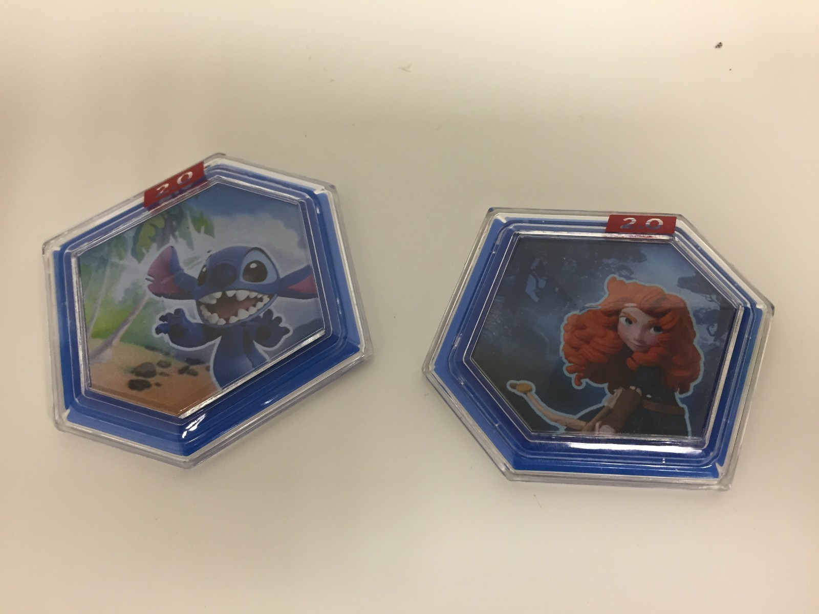 Disney Infinity 2.0 Merida Brave Forest & Stitch Rescue Toy Box Power Disc Set
