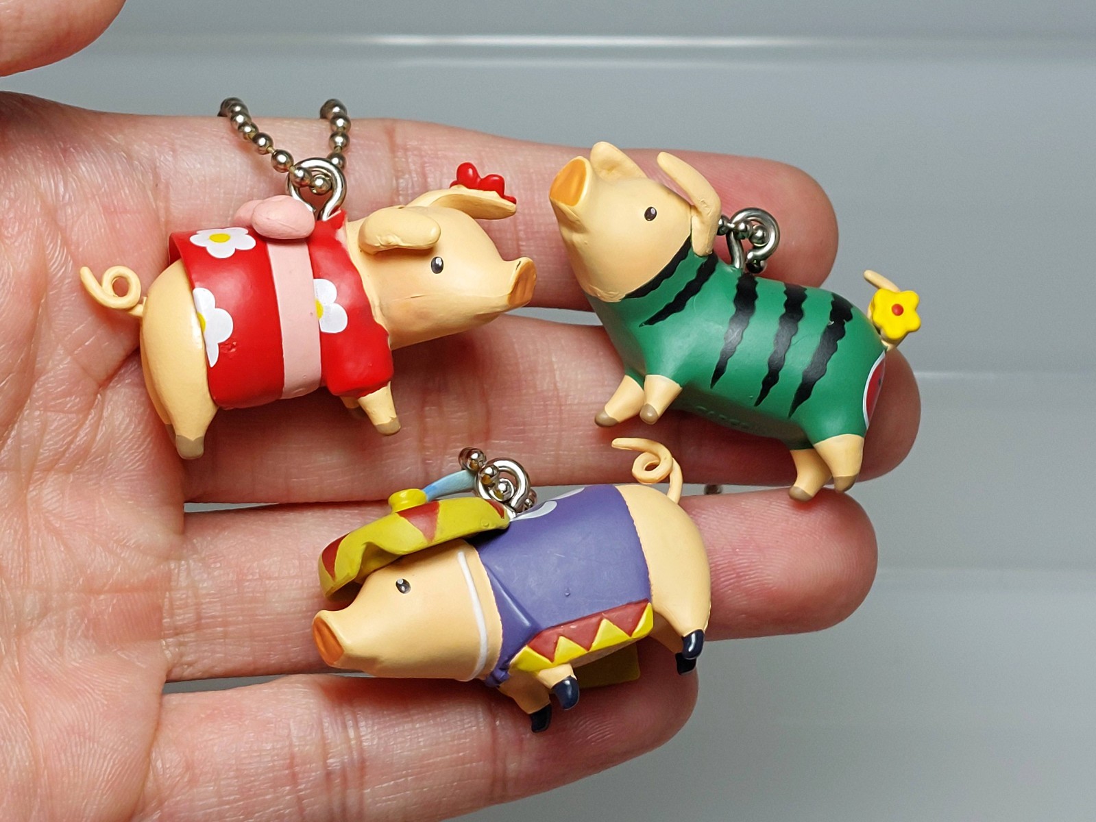 Monster Hunter Capcom Figure Builder Poogie Costume Keychain Set 2011 0.8-0.9in