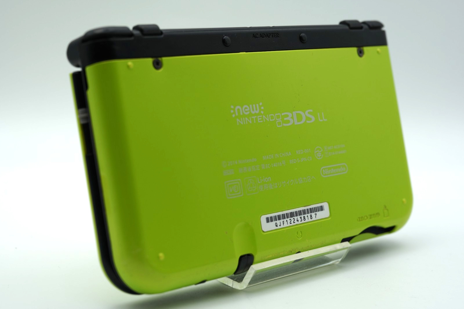 [Dual IPS] New Nintendo 3DS LL XL Lime Black Region free Console #002
