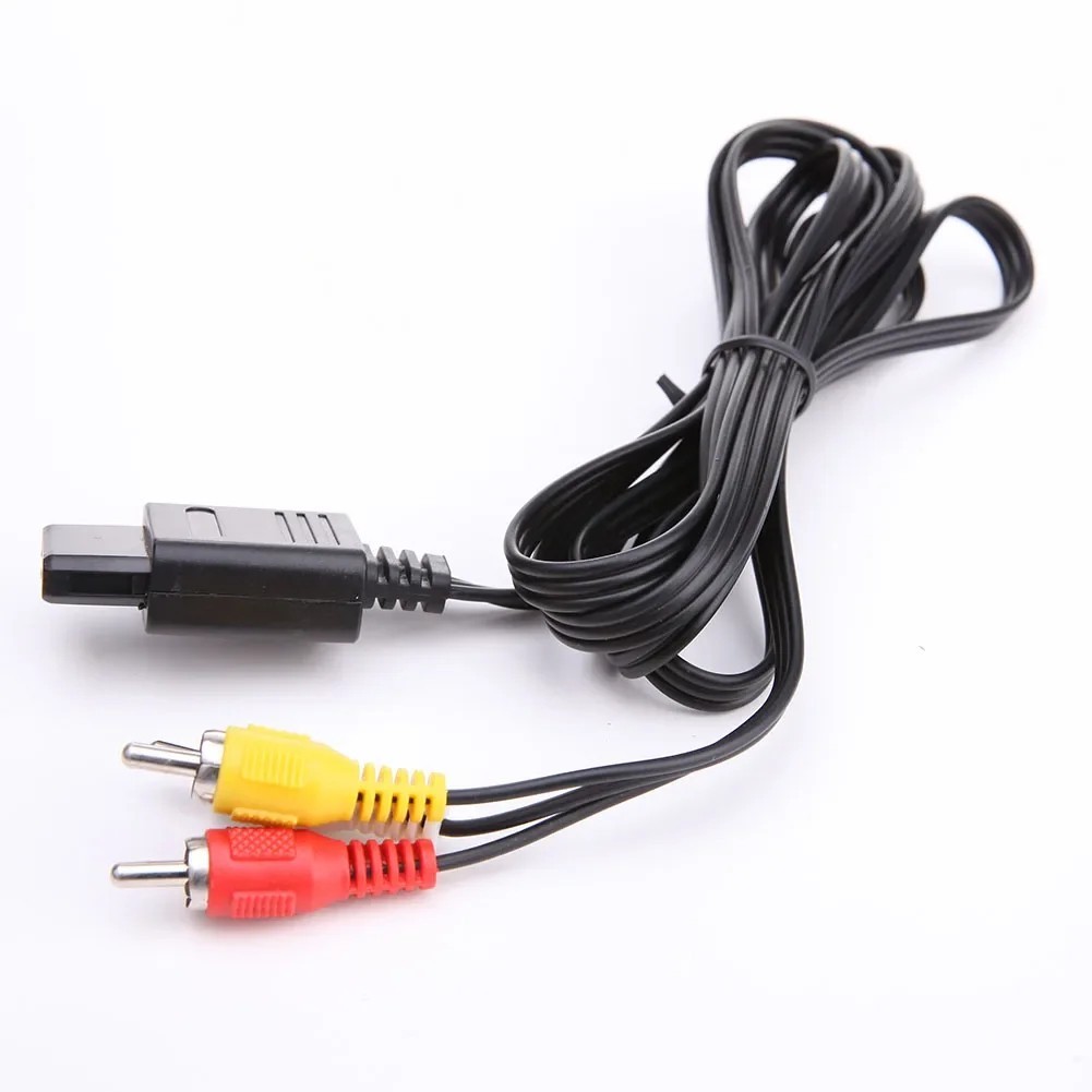 AV TV Audio Video Stereo Cable Cord For Nintendo 64 N64 SNES Gamecube 6FT