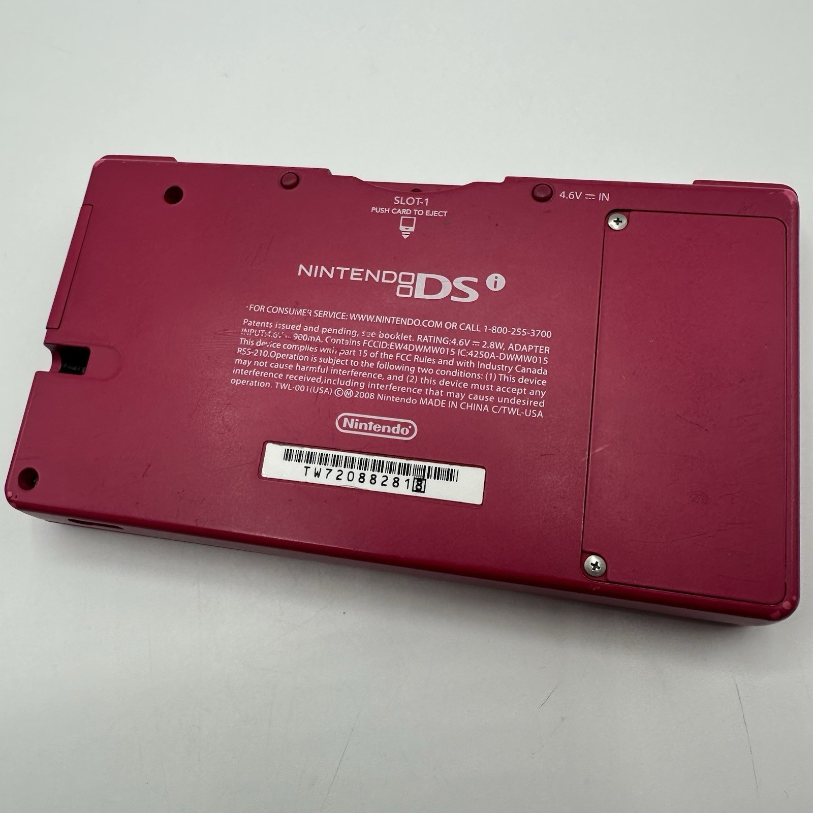 Nintendo DSi Pink Model TWL-001 (USA) Handheld Console w/ Stylus Charger TESTED
