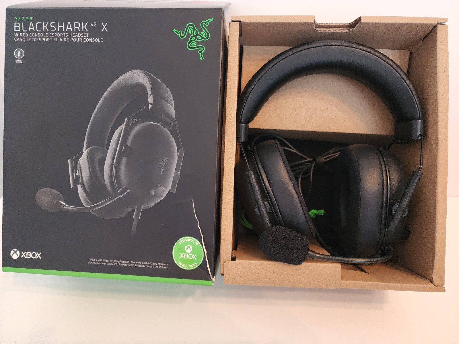 Razer BlackShark V2 X WIRED Gaming Headset 7.1 Surround PC, PS5, Xbox, Switch™