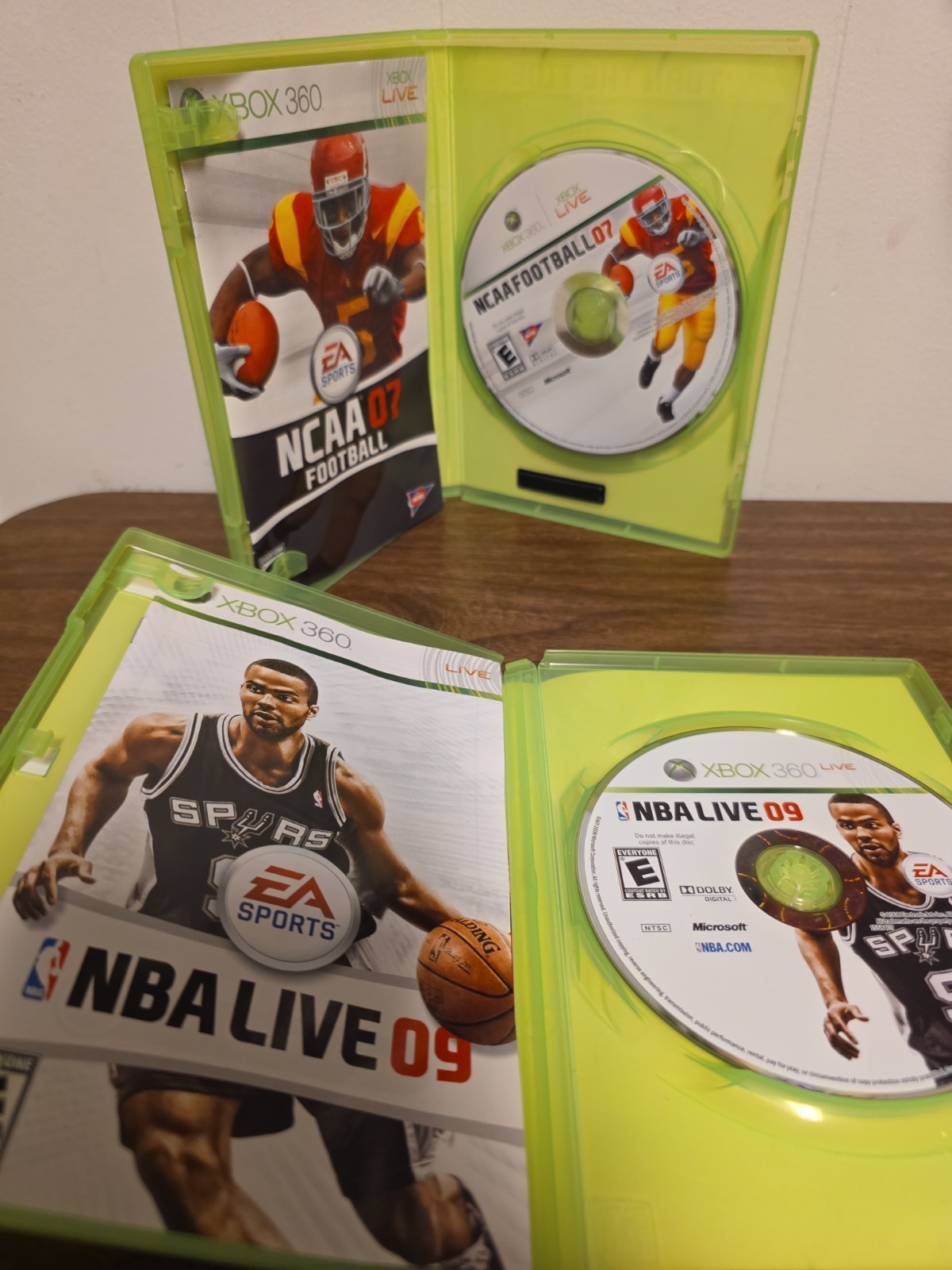 Microsoft Xbox 360 Game Lot Of 12 W/ 2 Turtle Beach X12 Headsets- Untested…