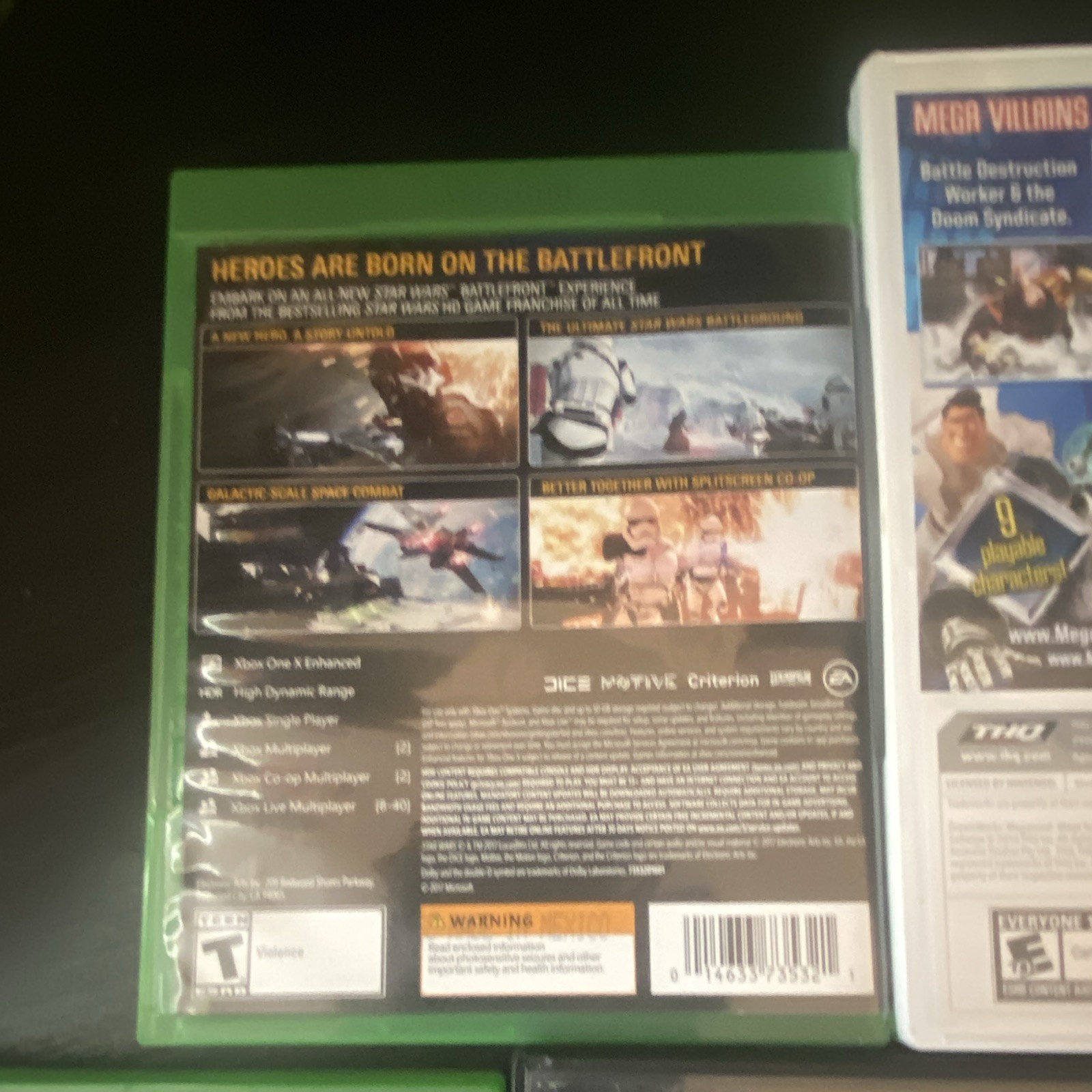 Microsoft Xbox One/360 & Nintendo Wii Mixed Game Lot Battlefront II + More
