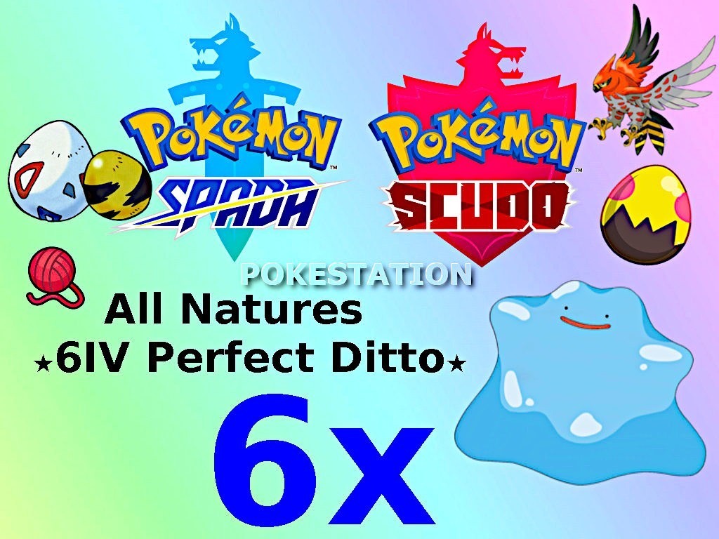 PICK ANY x6 CUSTOM POKEMON BATTLE-READY ULTRA SQUARE SHINY 6IV SWORD AND SHIELD