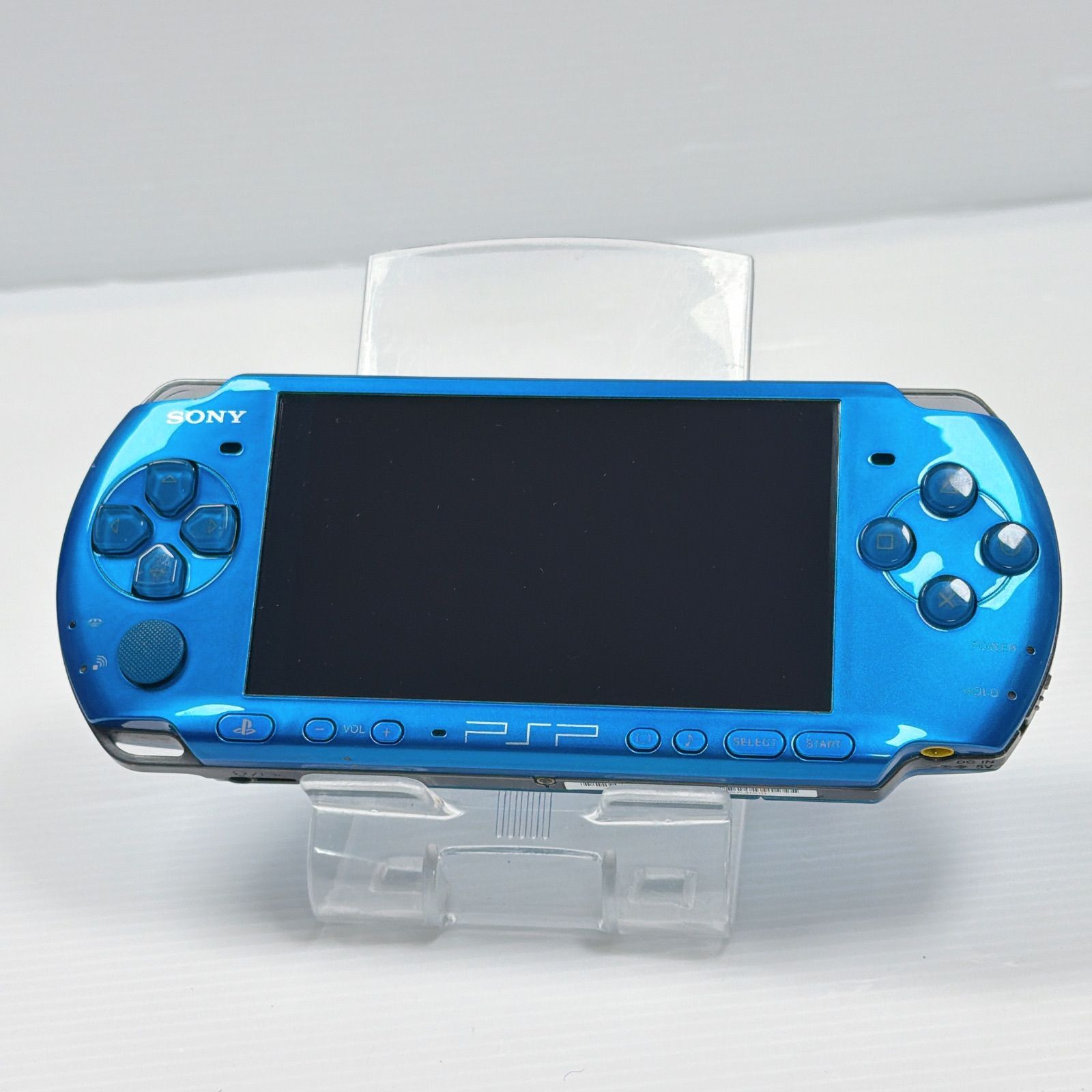 Sony PSP 3000 Vibrant Blue Handheld Console Charging USB Cable Tested Japan