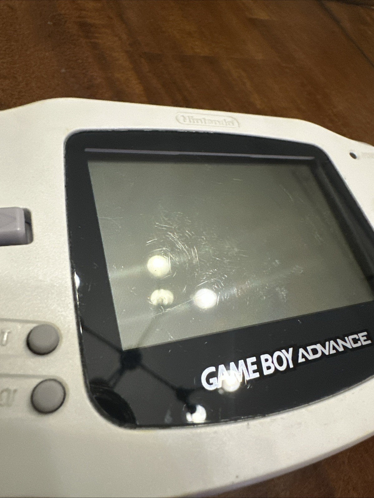 Nintendo Game Boy Advance Arctic White Handheld System Tested *READ DESC*