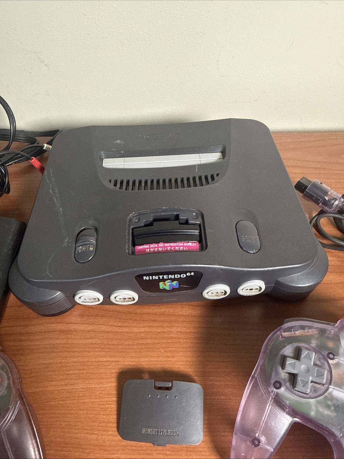 Nintendo 64 Black Console Bundle w/ Controller AV Power + 4 Controllers