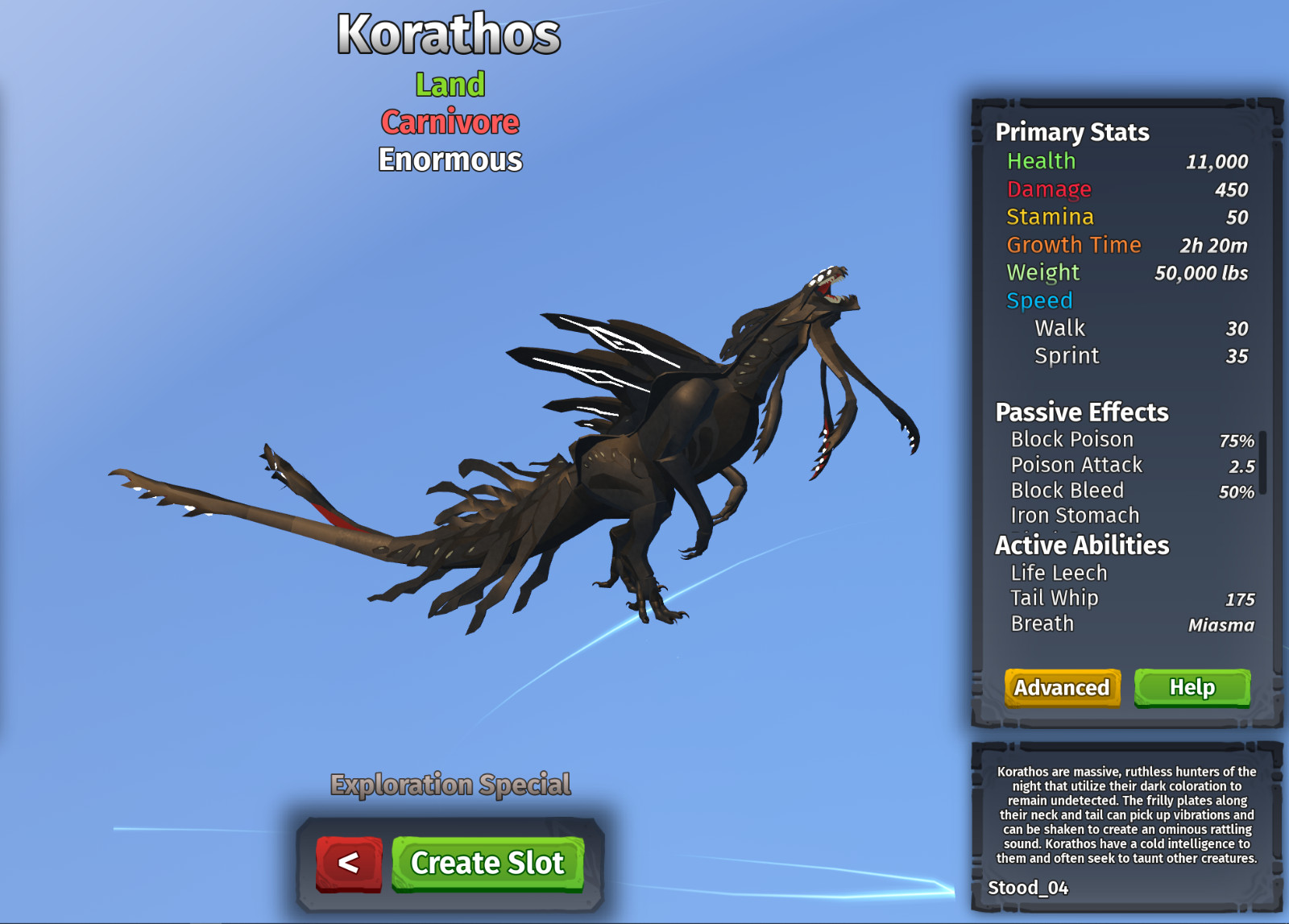 Korathos Species | Creatures of Sonaria | Roblox