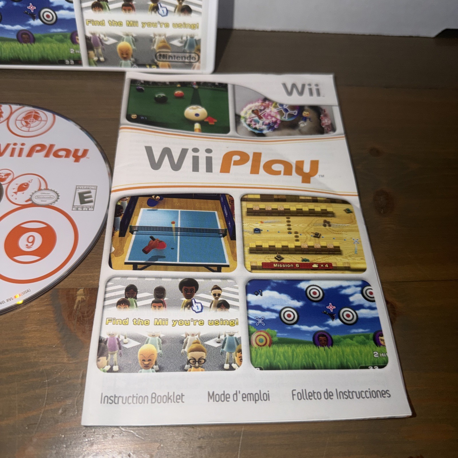 WII PLAY (NINTENDO WII, 2007) COMPLETE!