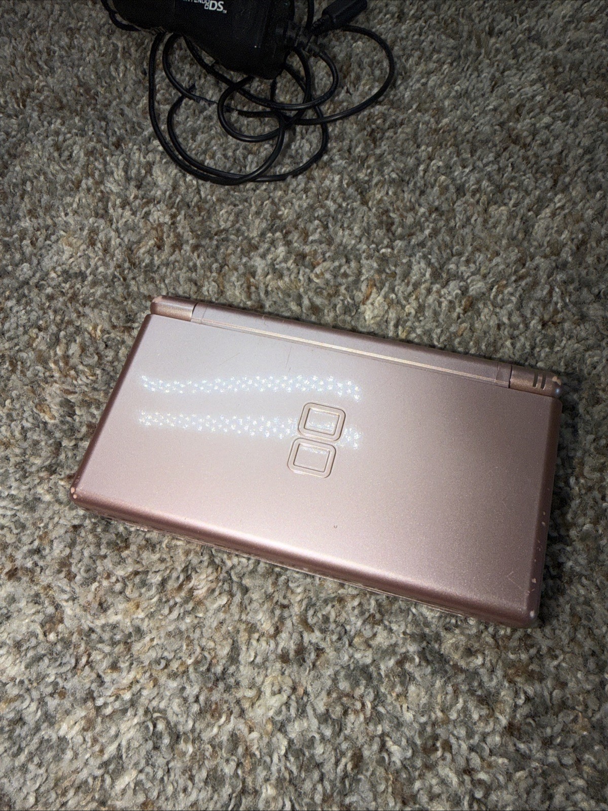 Nintendo DS Lite Console USG-001 with charger Case – Pink With 9 Games