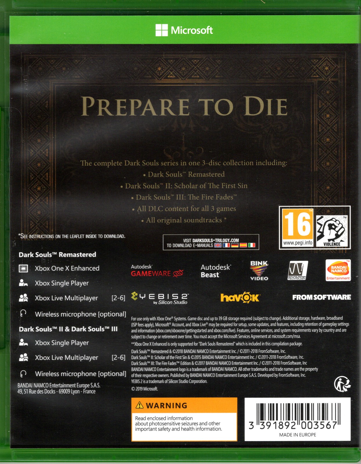 Dark Souls Trilogy for Xbox One™