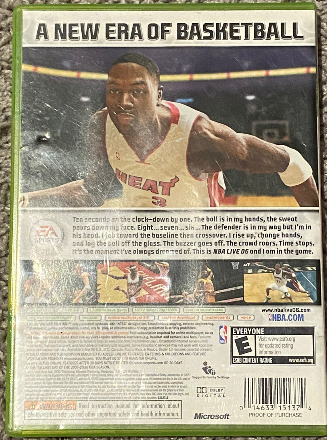 NBA Live 06 XBox 360 Game Preowned Basketball Rated E For Everyone