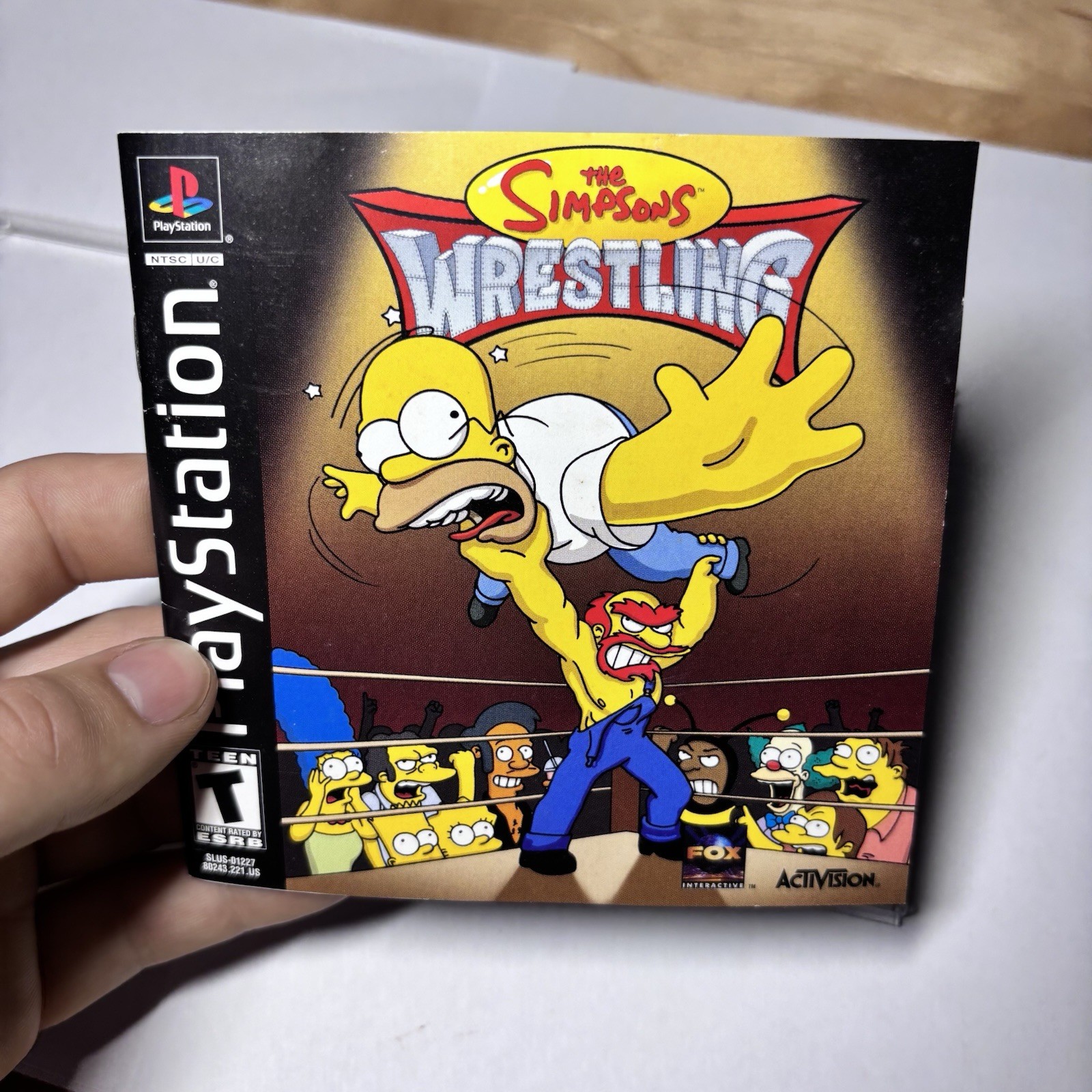 The Simpsons Wrestling PS1 CIB + The Simpsons Game PS2 Tested Working Lot