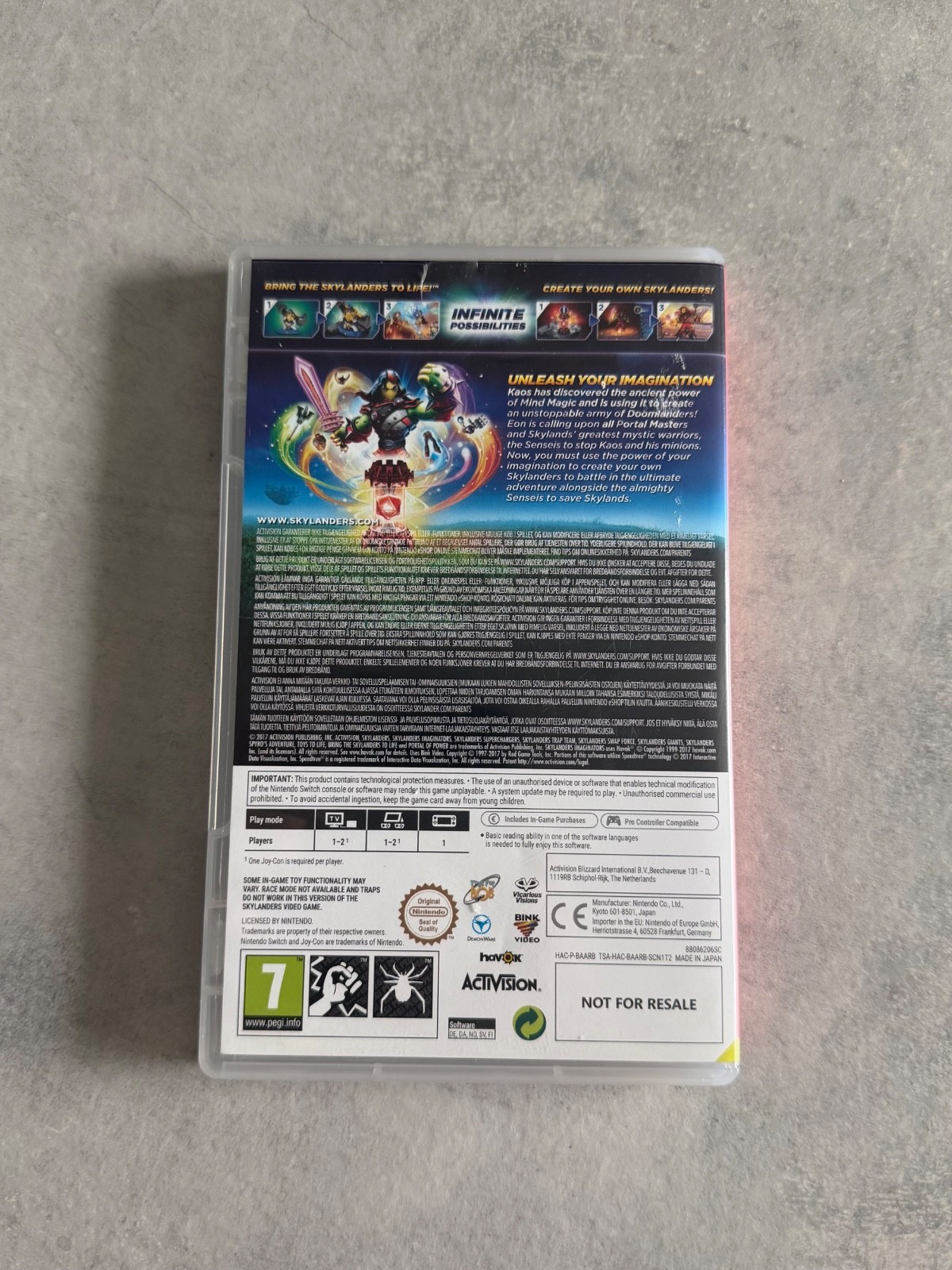 Skylanders Imaginators – Nintendo Switch with 4 figures and crystal