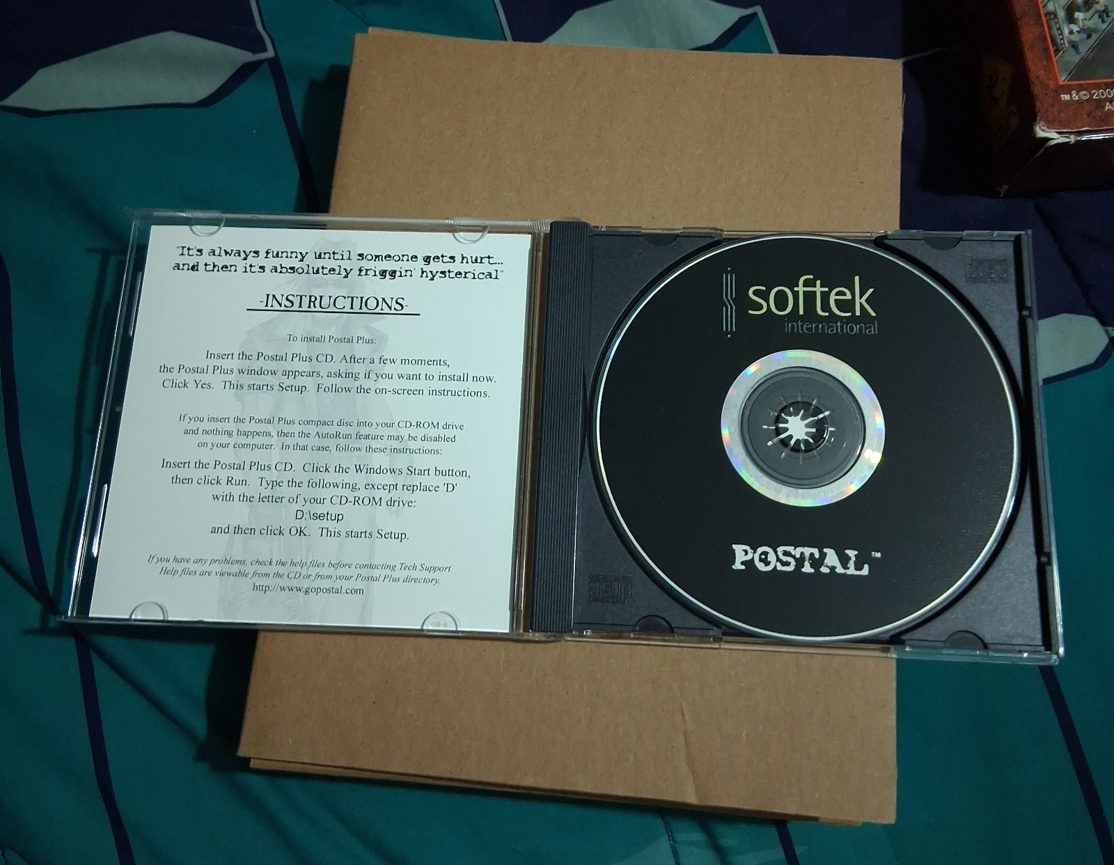 Postal Plus (PC, 2001) Big Box Game CIB Running With Scissors Softek RARE